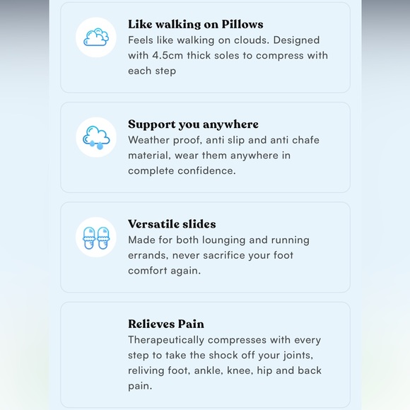 Pillow Slides in Arctic Blue - Picture 5 of 6